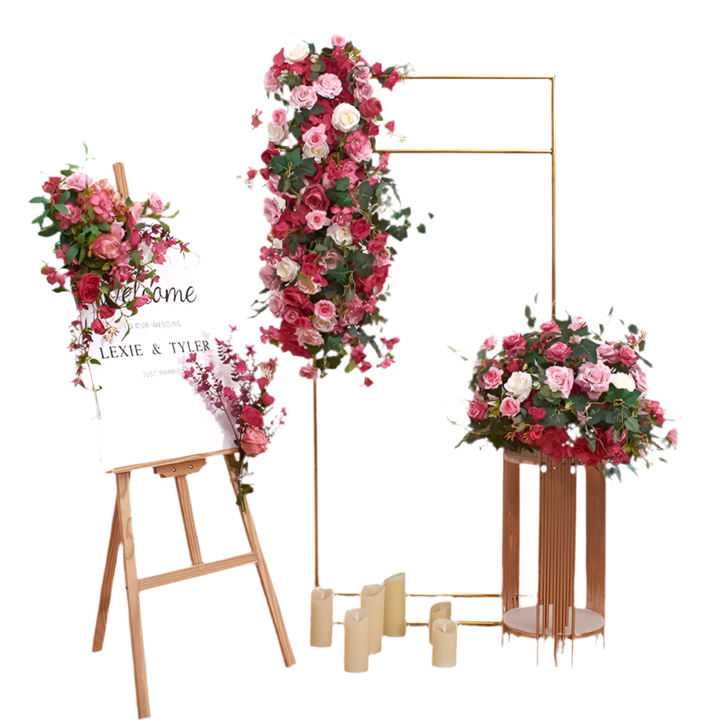 Composition de fleurs & chemin de fleurs Ma boutique