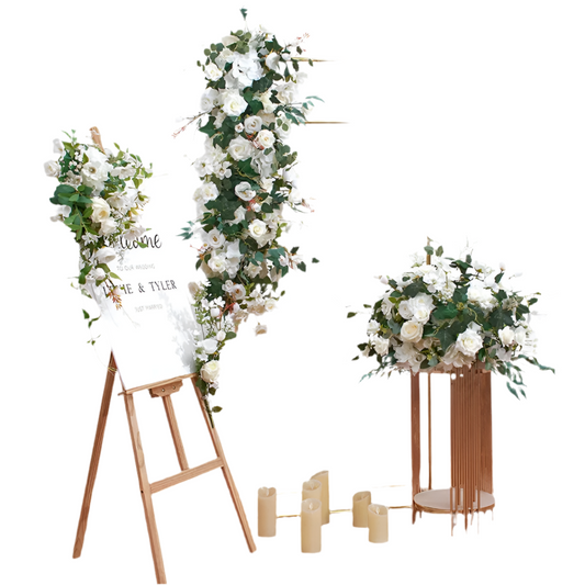 Composition de fleurs & chemin de fleurs Ma boutique