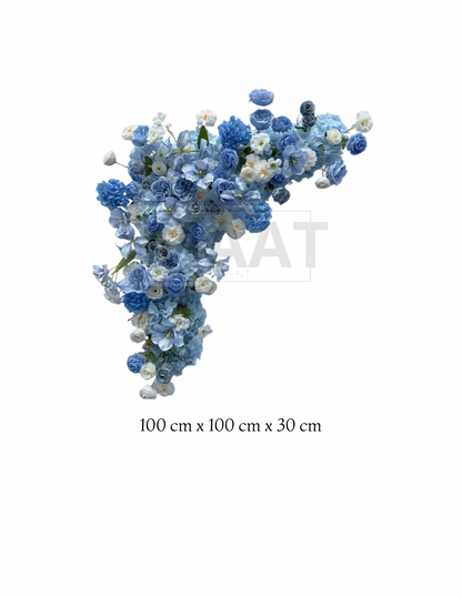 Composition de fleurs:  Thème « Blue » Ma boutique